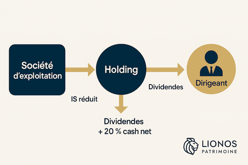 Schéma holding CGP Nimes GArd Montpellier paris Schéma holding CGP Nimes Gard Montpellier paris