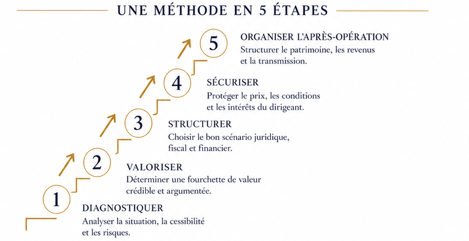 cession fusion acquisition méthode 5 étapes