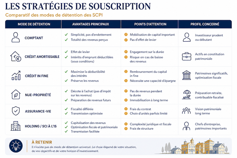 SCPI Stratégies de souscription SCPI Stratégies de souscription