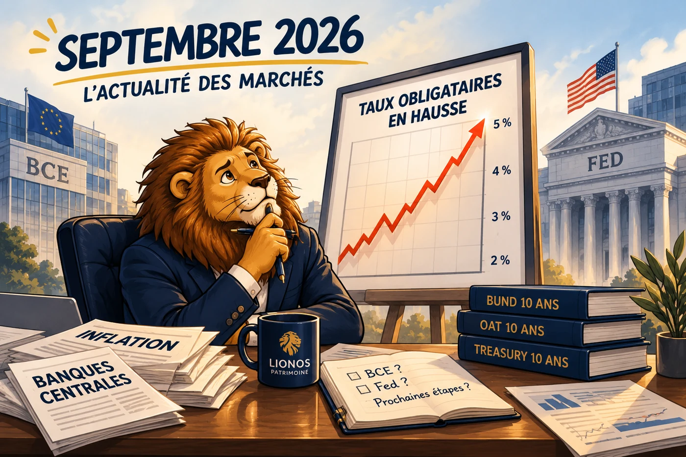 Actualité des marchés en septembre 2026 : hausse des taux obligataires